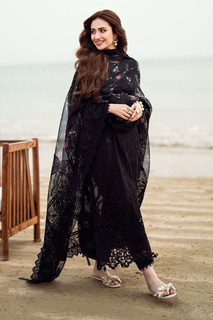 NUREH 3PC Chikankari Laser Embroidered Lawn Set