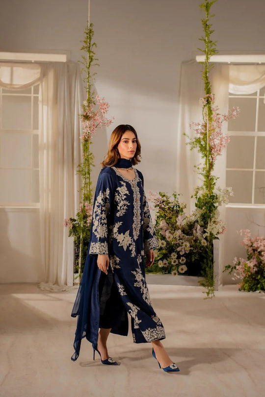 SIFRON - 3PC EMBROIDERED DRESS