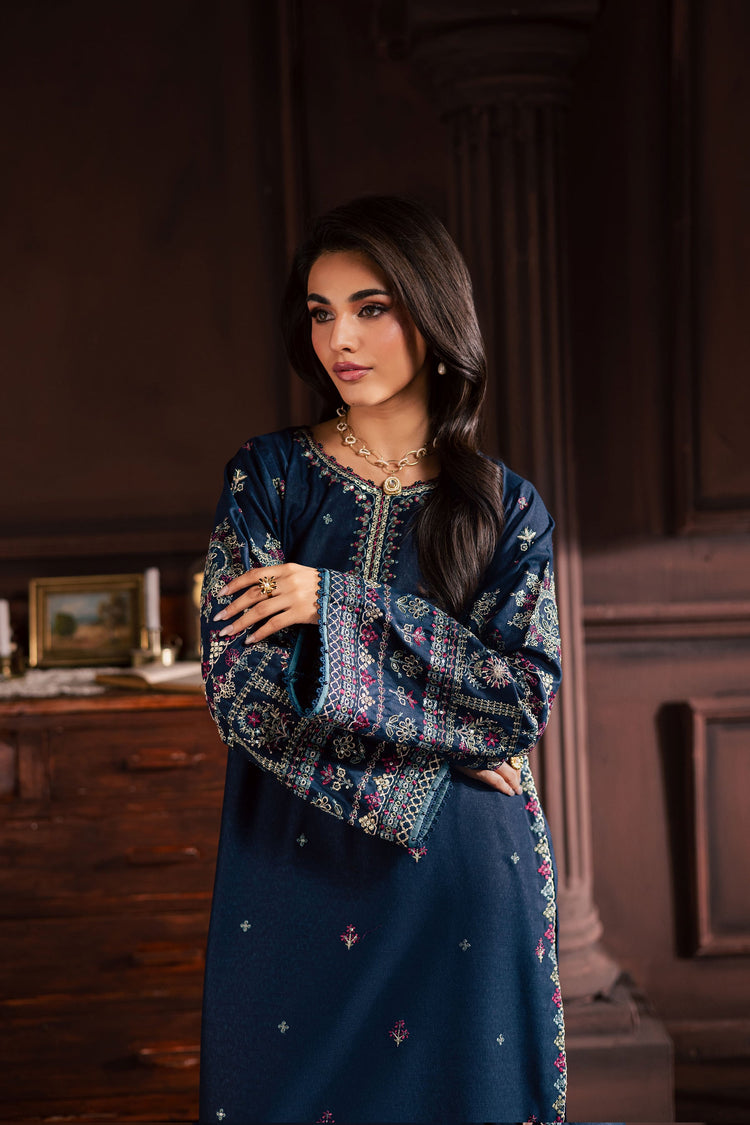 BATIK-2PIECE LAWN SEQUIN EMB SHIRT WITH LAWN EMB SLEEVES