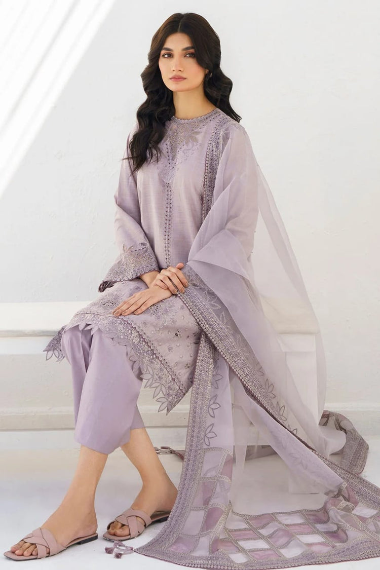 JAZMIN 3PC Heavy Embroidered Lawn Set