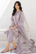 JAZMIN 3PC Heavy Embroidered Lawn Set