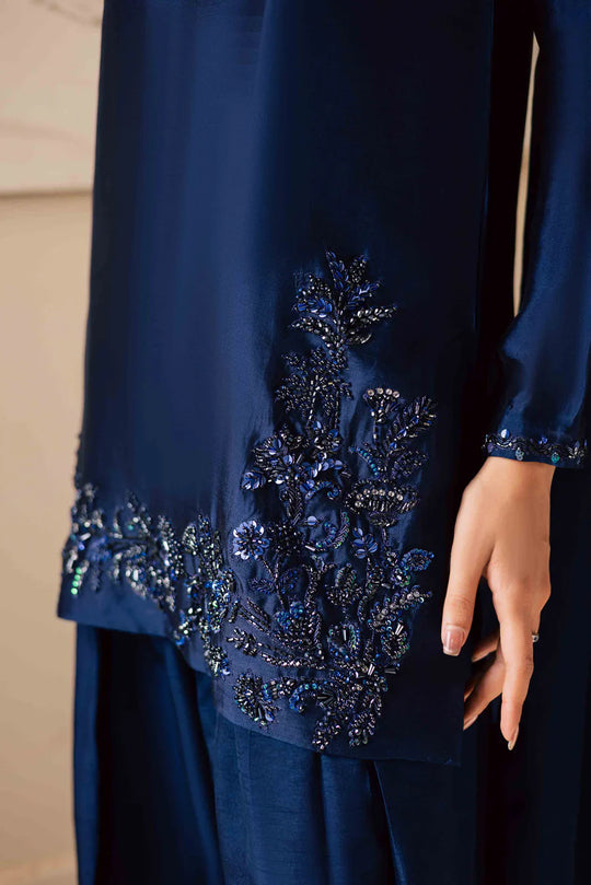 Royal Dusk - 3PC EMBROIDERED DRESS