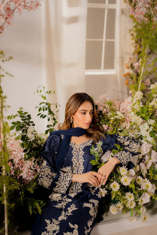 SIFRON - 3PC EMBROIDERED DRESS