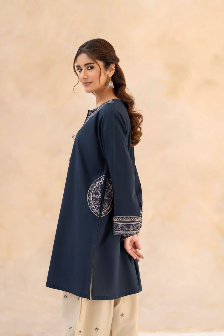 LAZULI-2PC LAWN EMBROIDERED SHIRT WITH LAWN EMBROIDERED TROUSER