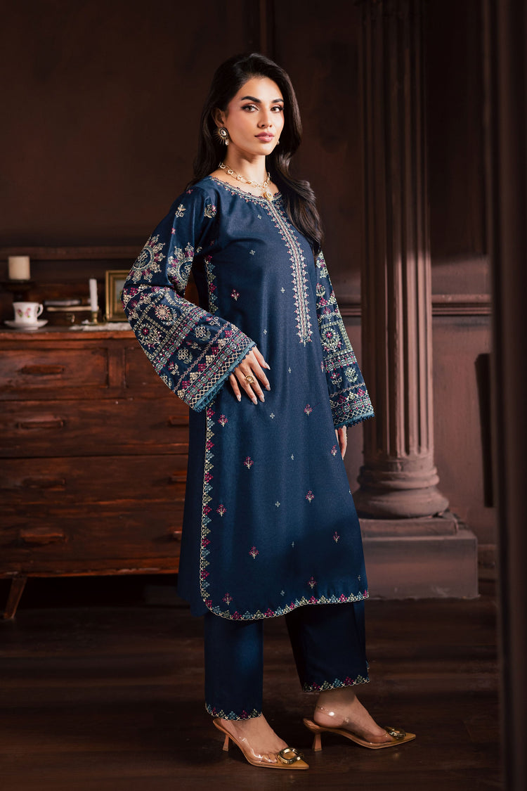 BATIK-2PIECE LAWN SEQUIN EMB SHIRT WITH LAWN EMB SLEEVES