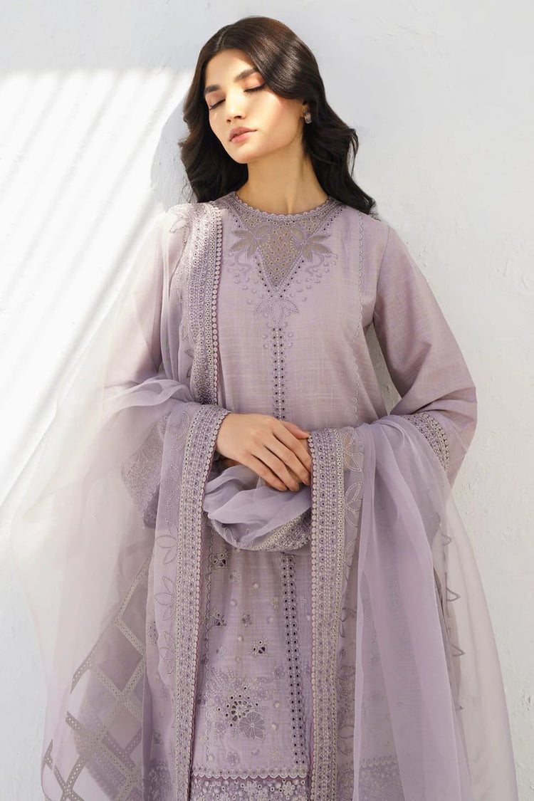 JAZMIN 3PC Heavy Embroidered Lawn Set