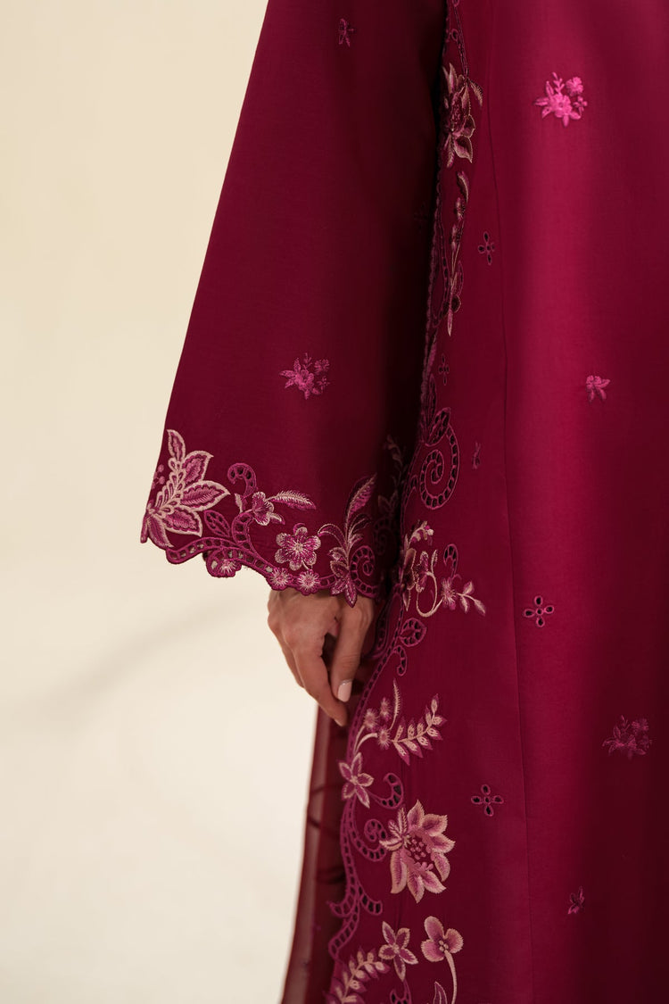 ZAIB 3PC Embroidered Lawn Set