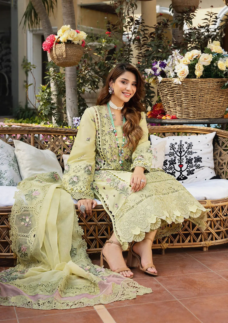 ELAF 3PC Chikankari Embroidered Lawn Set