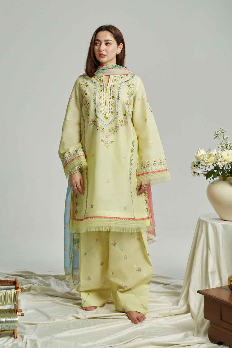 ZARA SHAH JAHAN 3PC Embroidered Lawn Set