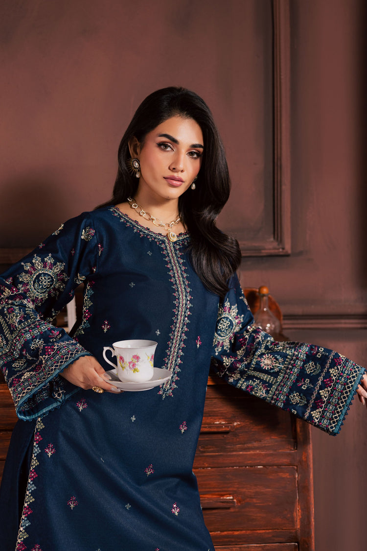 BATIK-2PIECE LAWN SEQUIN EMB SHIRT WITH LAWN EMB SLEEVES