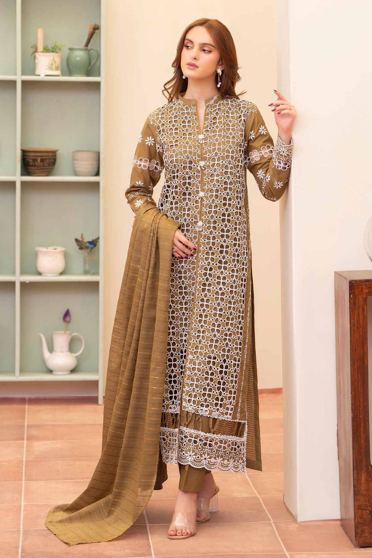 MIRAKHI 3PC Chikankari Lawn Suit