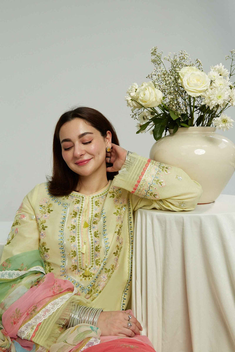 ZARA SHAH JAHAN 3PC Embroidered Lawn Set