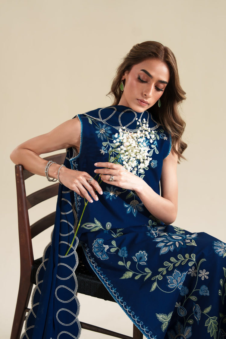 ZAIB 3PC Embroidered Lawn Suit