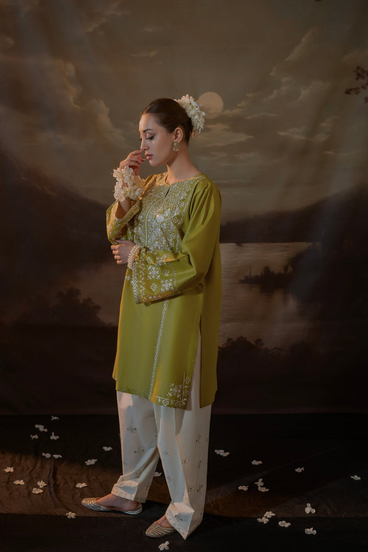 URGE Embroidered Shirt & Trouser Set