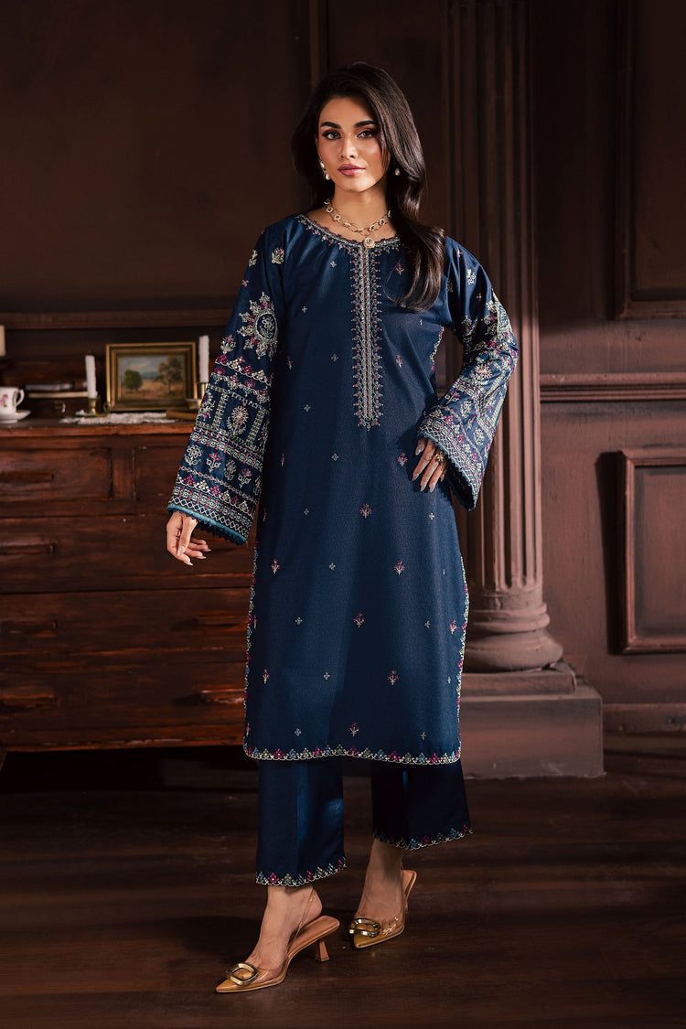 BATIK-2PIECE LAWN SEQUIN EMB SHIRT WITH LAWN EMB SLEEVES