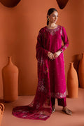 Pink Inizio 3Pc - Embroidered Summer Cotton Dress