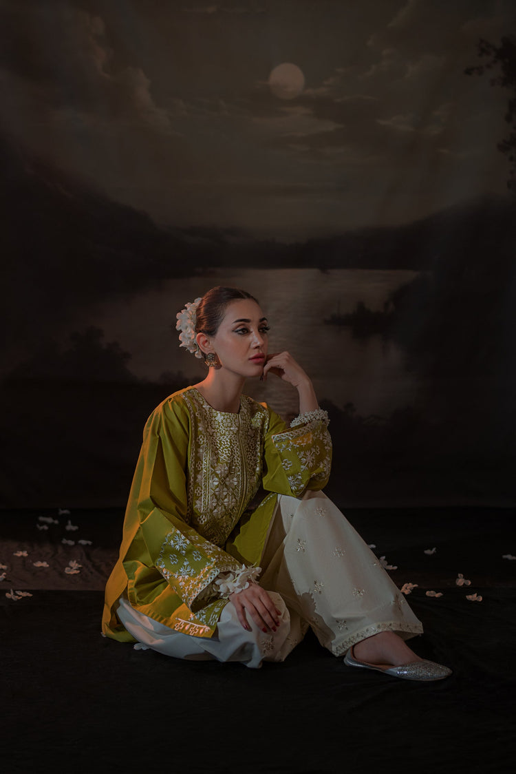 URGE Embroidered Shirt & Trouser Set