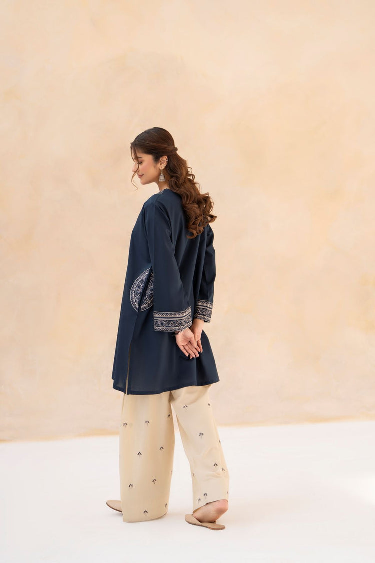 LAZULI-2PC LAWN EMBROIDERED SHIRT WITH LAWN EMBROIDERED TROUSER