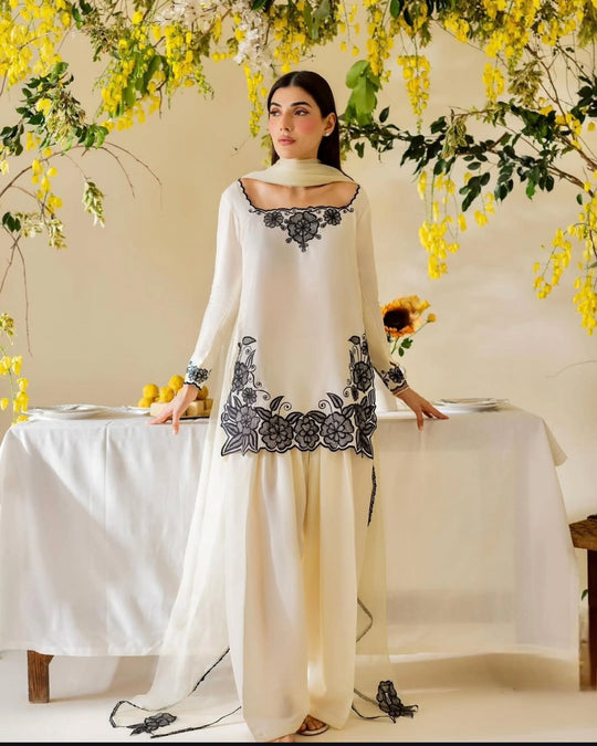 Midnight Florals 3PC DRESS