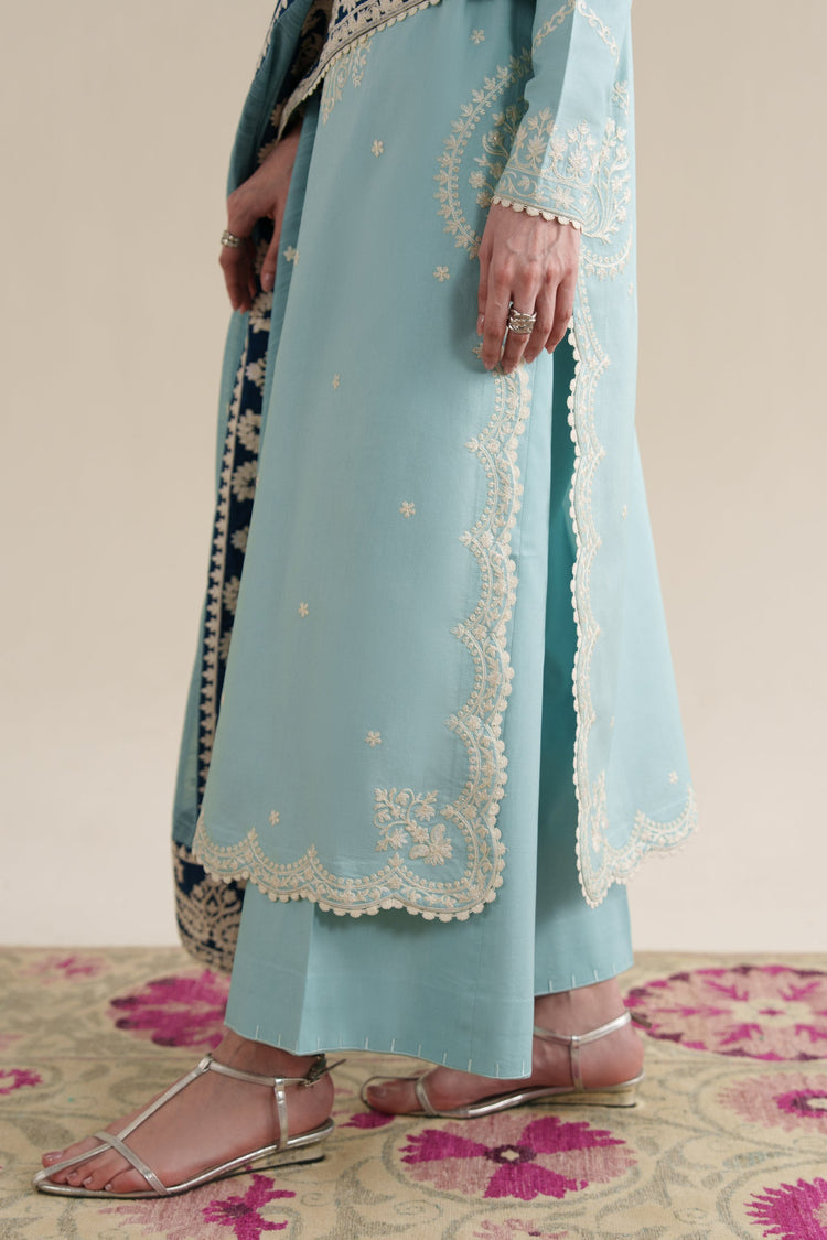ZAIB 3PC Lawn Embroidered Suit