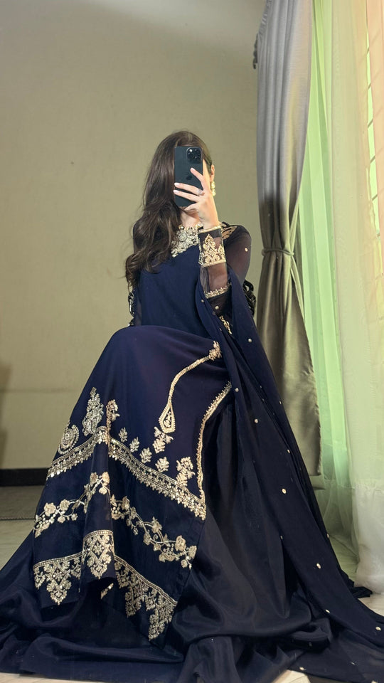 Rahma 3 pcs Embroidered Suit