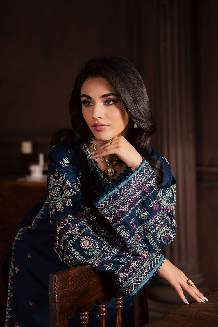 BATIK-2PIECE LAWN SEQUIN EMB SHIRT WITH LAWN EMB SLEEVES
