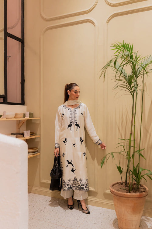 Amavi Bloom 3 Pc Embroidered Dress