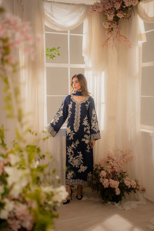 SIFRON - 3PC EMBROIDERED DRESS