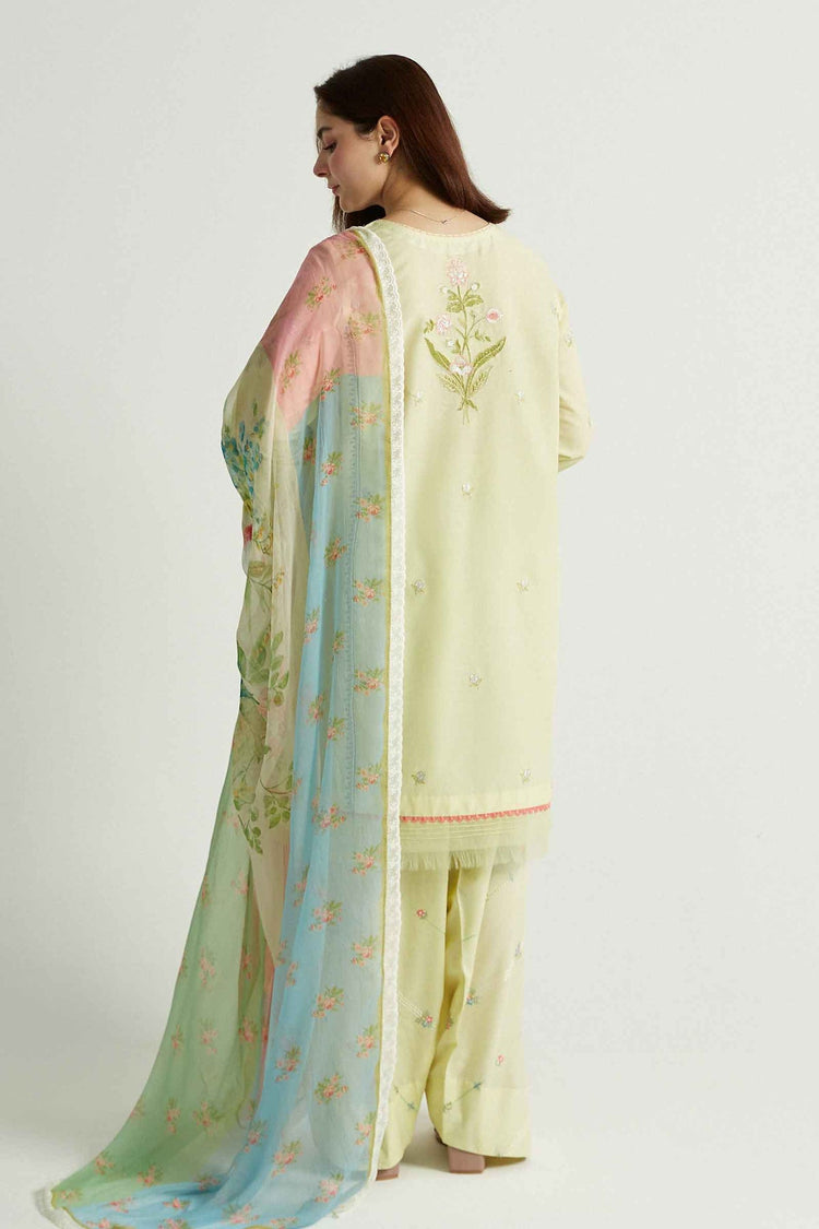 ZARA SHAH JAHAN 3PC Embroidered Lawn Set