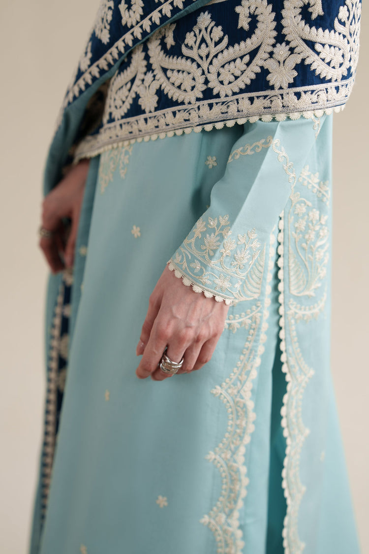 ZAIB 3PC Lawn Embroidered Suit