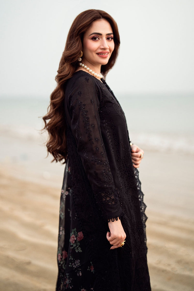 NUREH 3PC Chikankari Laser Embroidered Lawn Set
