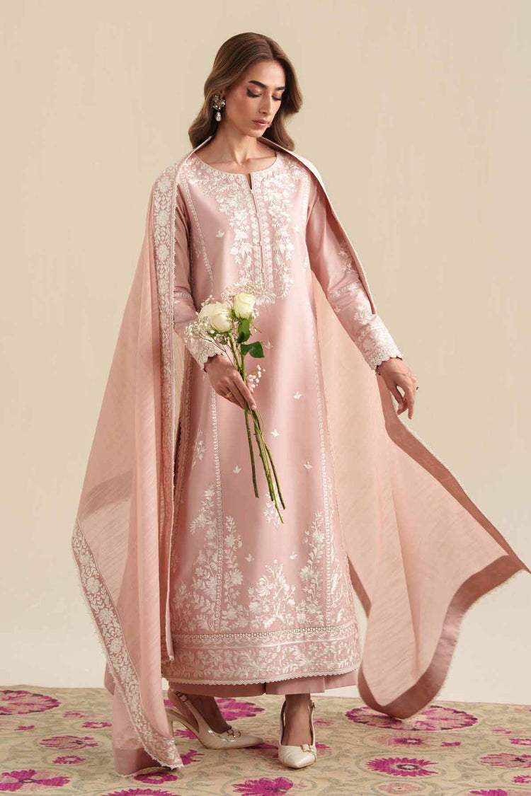 ZAIB 3PC Lawn Suit with Chiffon Dupatta