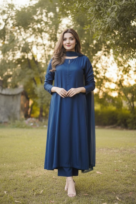 MIRAAN - Zinc - 3PC DRESS
