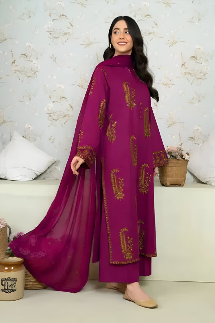 SAPPHIRE 3PC Embroidered Lawn Set