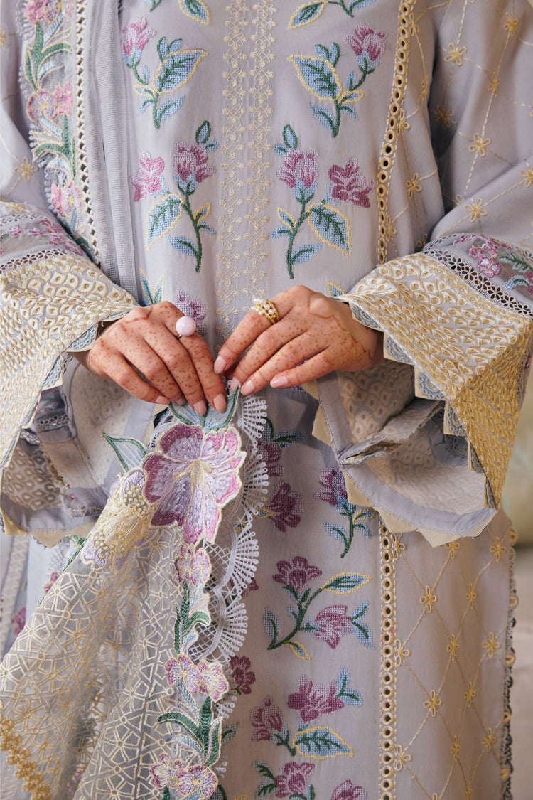 MARYAM HUSSAIN 3PC Lawn Embroidered Suit